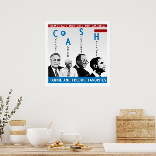 Fannie und Freddie Poster (Küche)