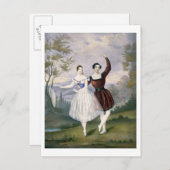 Fanny Cerrito (1817-1909) und Sigr. in Guerra Postkarte (Vorne/Hinten)