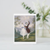 Fanny Cerrito (1817-1909) und Sigr. in Guerra Postkarte (Stehend Vorderseite)