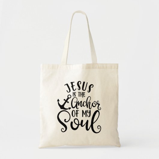 Fanny Christliche Design Jesus ist der Anker meine Tragetasche (Vorne)