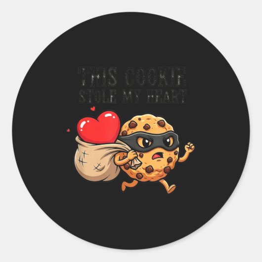 Fanny Cookie Day National Chocolate Chip Designer Runder Aufkleber (Vorderseite)