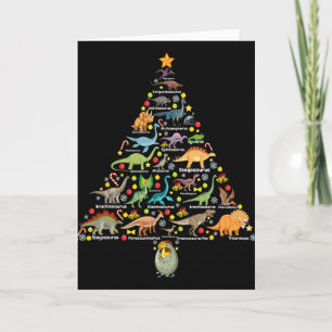 Fanny Dinosaur Weihnachtsbaum Süßer Dino Weihnacht Karte