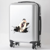 Fanny Hund Gesichtsaufkleber Aufkleber (Koffer)