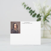 Fanny Mendelssohn, 1842 Postkarte (Stehend Vorderseite)