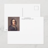 Fanny Mendelssohn, 1842 Postkarte (Vorne/Hinten)