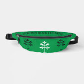 Fanny Pack in Grün mit Schwarz & Weiß SR Saplings Bauchtasche (Vorderseite)
