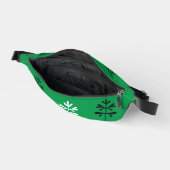 Fanny Pack in Grün mit Schwarz & Weiß SR Saplings Bauchtasche (Offen)