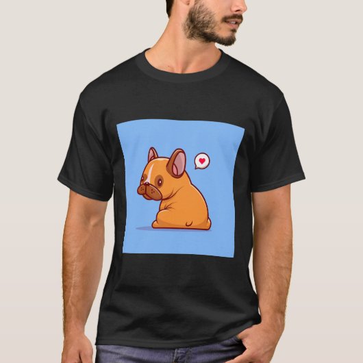 Fanny Pug Scoop T-Shirt (Vorderseite)