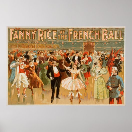 Fanny Rice auf der Theaterbühne des französischen Poster (Vorne)