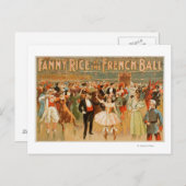 Fanny Rice auf der Theaterbühne des französischen Postkarte (Vorne/Hinten)