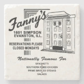 Fanny's Restaurant, Evanston, IL Steinuntersetzer (Vorderseite)