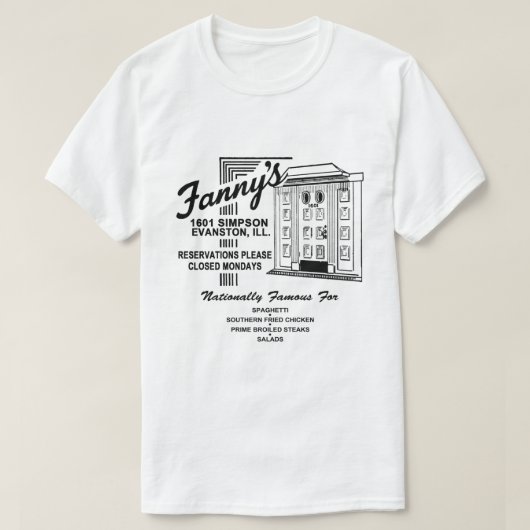 Fanny's Restaurant, Evanston, IL T-Shirt (Design vorne)