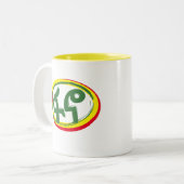 Fano Amhara Flag in Äthiopien Zweifarbige Tasse (Vorderseite Links)