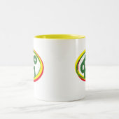Fano Amhara Flag in Äthiopien Zweifarbige Tasse (Mittel)
