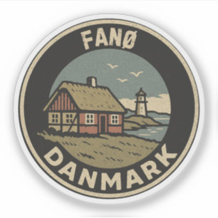 Fanø, Dänemark Danmark Aufkleber