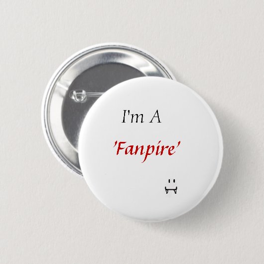 "fanpire" - Vampir Button (Vorne & Hinten)