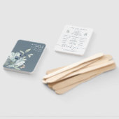 Fans des Programms "Dusty Blue Watercolor Floral" Fächer (Non-assembled)