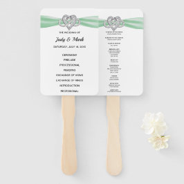 Fans des Programms für grüne Herzenshochzeiten Fächer