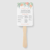 Fans des Programms Peach and Green Wassercolor Flo Fächer (Rückseite)