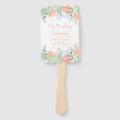 Fans des Programms Peach and Green Wassercolor Flo Fächer (Vorderseite)