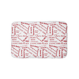 Fans ermutigende Worte Badematte