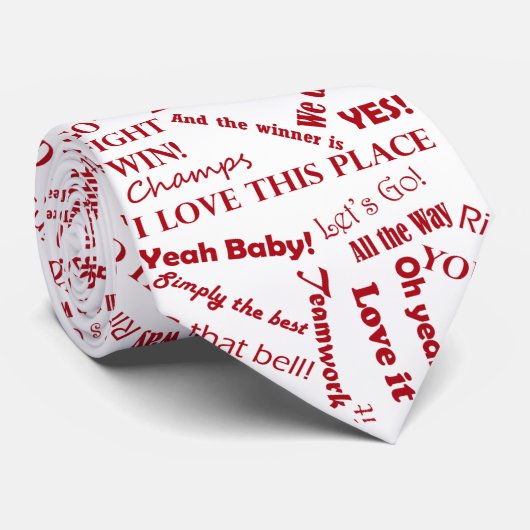 Fans ermutigende Worte Krawatte (Gerollt)