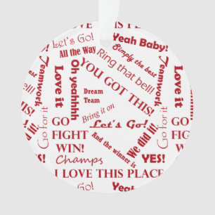 Fans ermutigende Worte Ornament