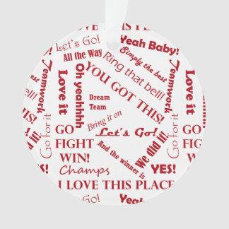 Fans ermutigende Worte Ornament