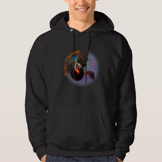 Fans of fantasy mythology folklore Goth Dragon Hoodie (Vorderseite)