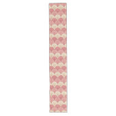 Fans Pink Mid-Century Großer Tischläufer (Vorderseite)