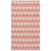 Fans Pink Mid-Century Tischdecke (Vorderseite)