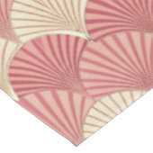 Fans Pink Mid-Century Tischdecke (Schrägansicht)