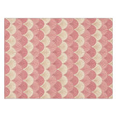 Fans Pink Mid-Century Tischdecke (Vorderseite (Horizontal))