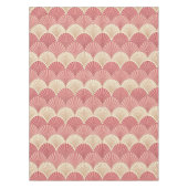 Fans Pink Mid-Century Tischdecke (Vorderseite)