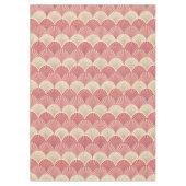 Fans Pink Mid-Century Tischdecke (Vorderseite)