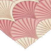 Fans Pink Mid-Century Tischdecke (Schrägansicht)