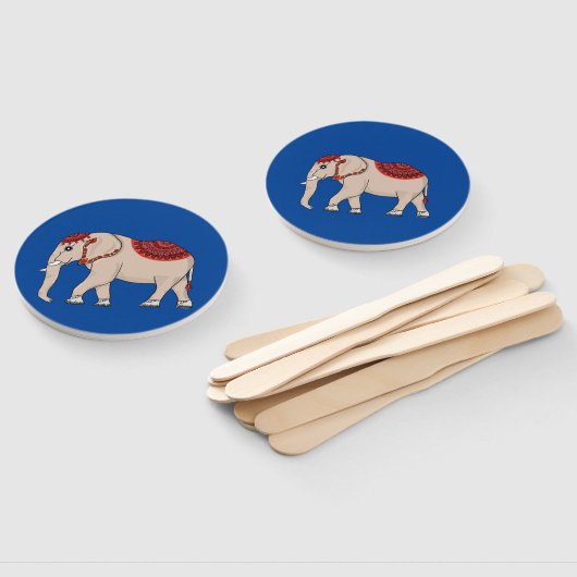 Fans thailändischen Elefantenstil. Fächer (Non-assembled)