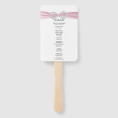 Fans von Pink Diamond Infinity Wedding Program Fächer (Rückseite)