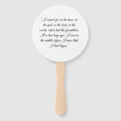 Fans von Stolz und Prejudice Fächer (Rückseite)