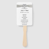 Fans von White Infinity Heart Wedding Programmen Fächer (Vorderseite)