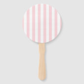 Fänset Pink & White Stripe Fächer (Rückseite)