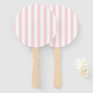 Fänset Pink & White Stripe Fächer