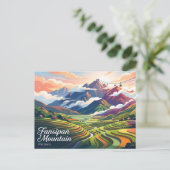 Fansipan-Berg Vietnam Postkarte (Stehend Vorderseite)