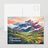 Fansipan-Berg Vietnam Postkarte (Vorne/Hinten)