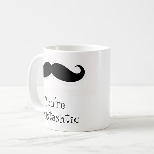Fanstashtic Schnurrbart-Tasse Kaffeetasse (Vorderseite Links)