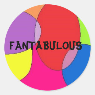 Fantabulous-Sticker Runder Aufkleber