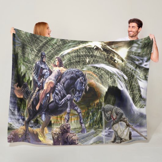 FANTACY DARK KNIGHT FLEECEDECKE (Beispiel)