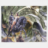 FANTACY DARK KNIGHT FLEECEDECKE (Vorderseite (Horizontal))