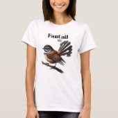 Fantail - Einheimischer Vogel Neuseelands T-Shirt (Vorderseite)