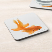 Fantail-Goldfisch (Carassius auratus) 2 Untersetzer (Linke Seite)